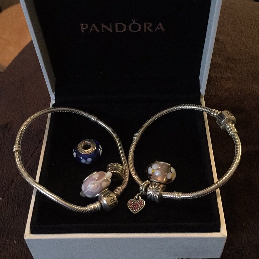 Pandora bracelets and charms